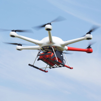 160MP 30KG कार्बन फाइबर हैवी लिफ्ट UAV फायर फाइटिंग 10m / S