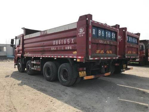 प्रयुक्त M3000 Shacman डंप टिपर ट्रक 400HP फास्ट 12 स्पीड मैनुअल